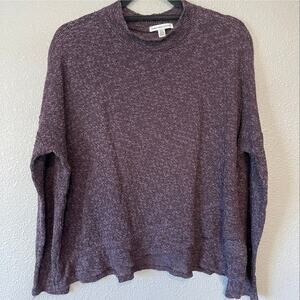 American Eagle Knit Asymmetrical Front Mock Neck Long Sleeve Womens Sweater L